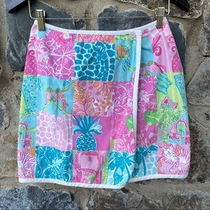 Lilly Pulitzer palm beach patch print skirt size 4